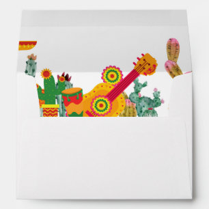 Cactus mexican party theme envelope