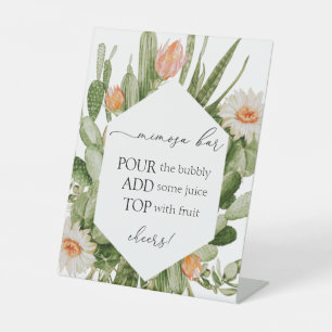 Cactus Mimosa Bar Sign