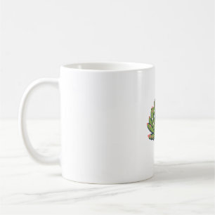 Cactus Monster Cartoon Illustration Coffee Mug