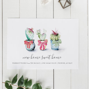 Cactus New Home Sweet Home Moving Announcemet Postcard