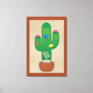 Cactus Oasis Canvas Print