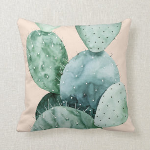 Cactus on Coral Cushion