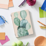 Cactus on Coral iPad Pro Cover<br><div class="desc">"Cactus on Coral II" by Grace Popp. Features a cactus with a soft background.</div>