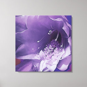 Cactus Orchid Indigo Touch Canvas Print