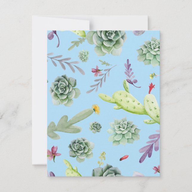 Cactus Pattern 10 Card (Front)