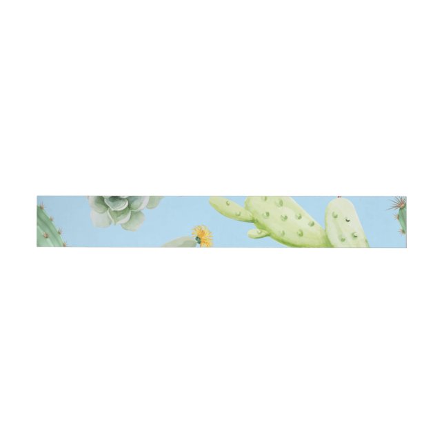 Cactus Pattern 10 Wrap Around Label (Individual)
