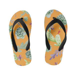 Cactus Pattern 11 Kid's Jandals