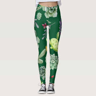 Cactus Pattern 3 Leggings