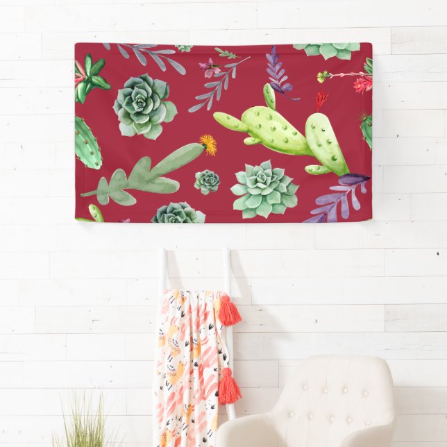 Cactus Pattern 4 Banner (Insitu)