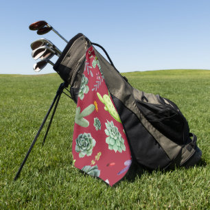Cactus Pattern 4 Golf Towel