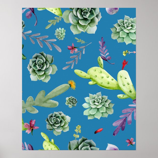 Cactus Pattern 5 Poster (Front)