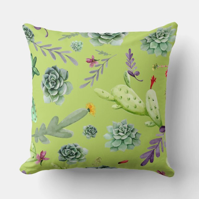 Cactus Pattern 6 Cushion (Front)