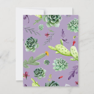 Cactus Pattern 7 Card