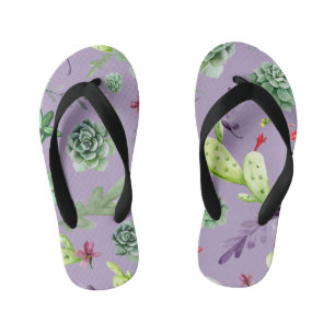 Cactus Pattern 7 Kid's Jandals