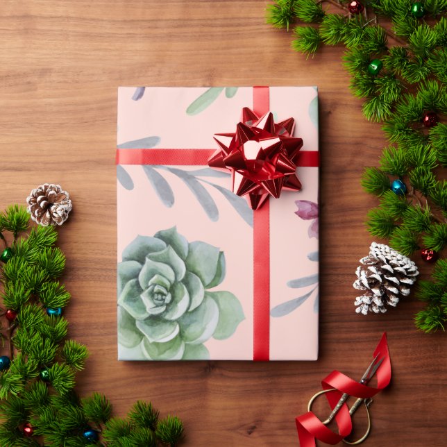 Cactus Pattern 8 Wrapping Paper (Holiday Gift)