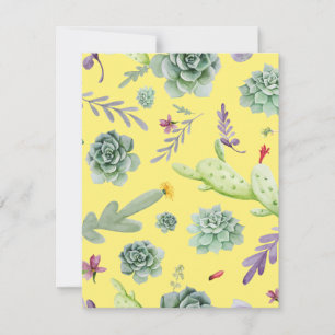 Cactus Pattern 9 Card