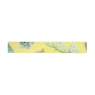 Cactus Pattern 9 Wrap Around Label