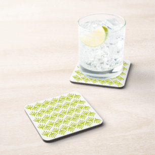 Cactus pattern coaster
