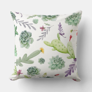 Cactus Pattern Cushion