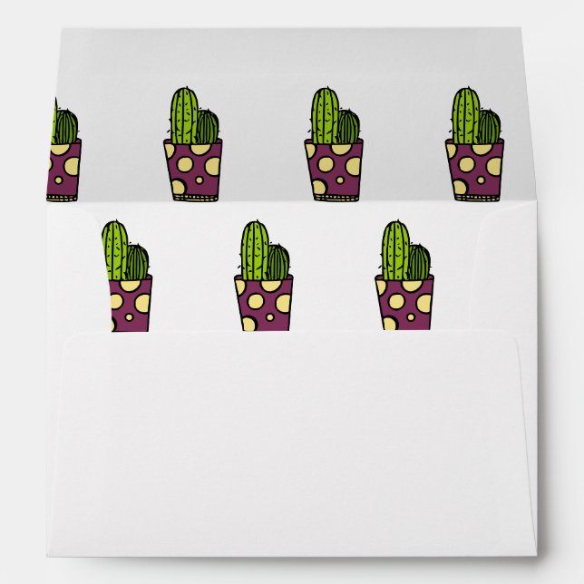 Cactus Pattern Envelope (Back (Bottom))
