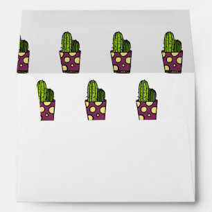Cactus Pattern Envelope