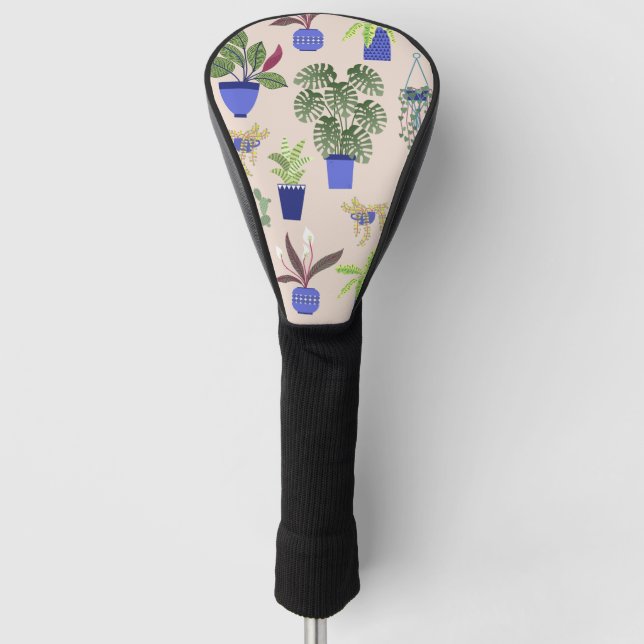 Cactus Pattern Golf Head Cover (Front)
