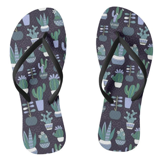 Cactus pattern jandals (Footbed)