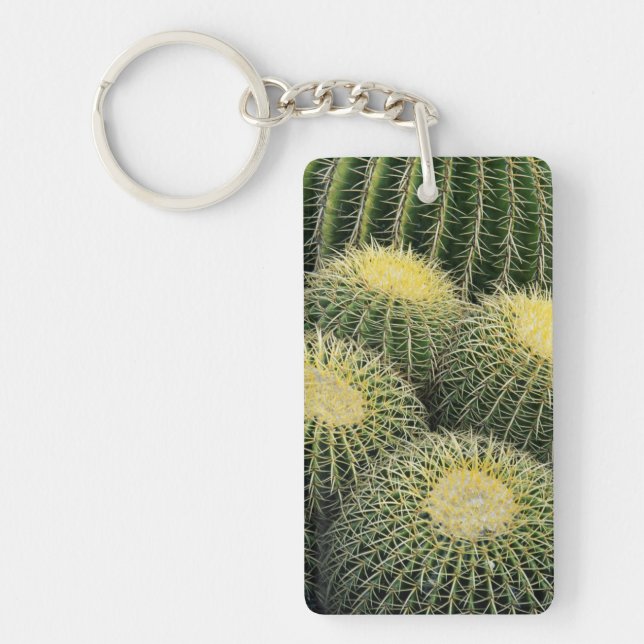 Cactus Pattern Key Ring (Front)