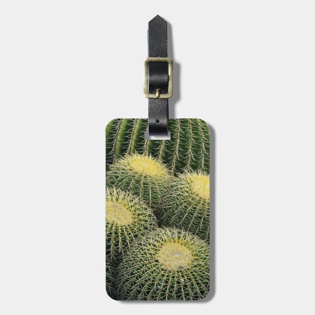 Cactus Pattern Luggage Tag (Front Vertical)