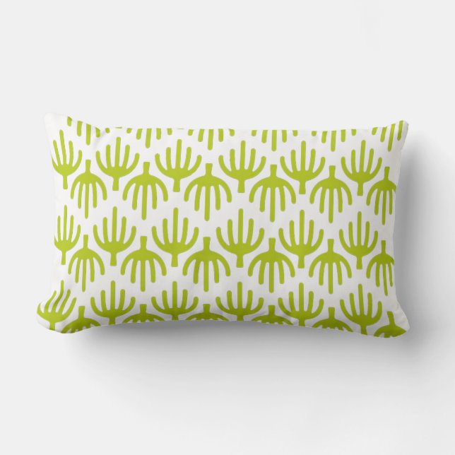 Cactus pattern lumbar cushion (Front)