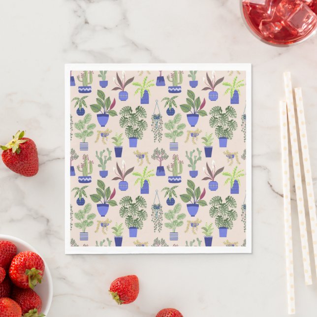 Cactus Pattern Napkin (Insitu)