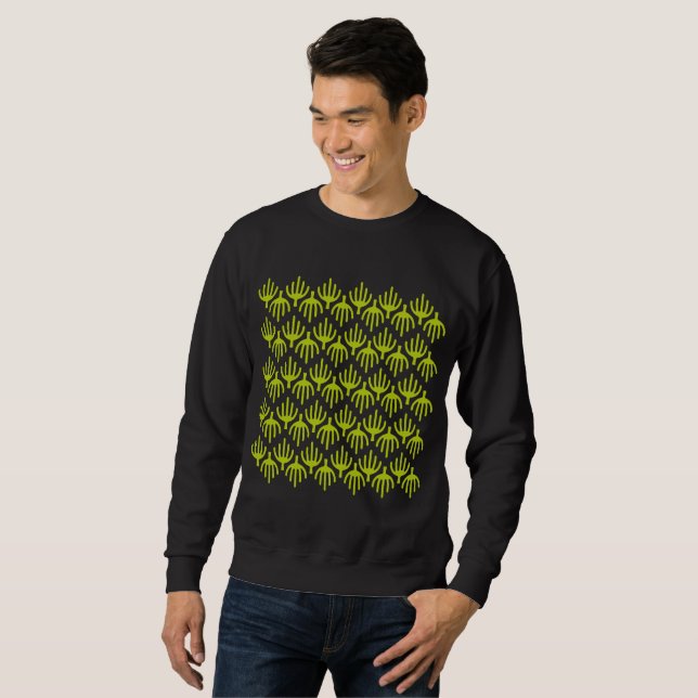Cactus pattern sweatshirt (Front Full)