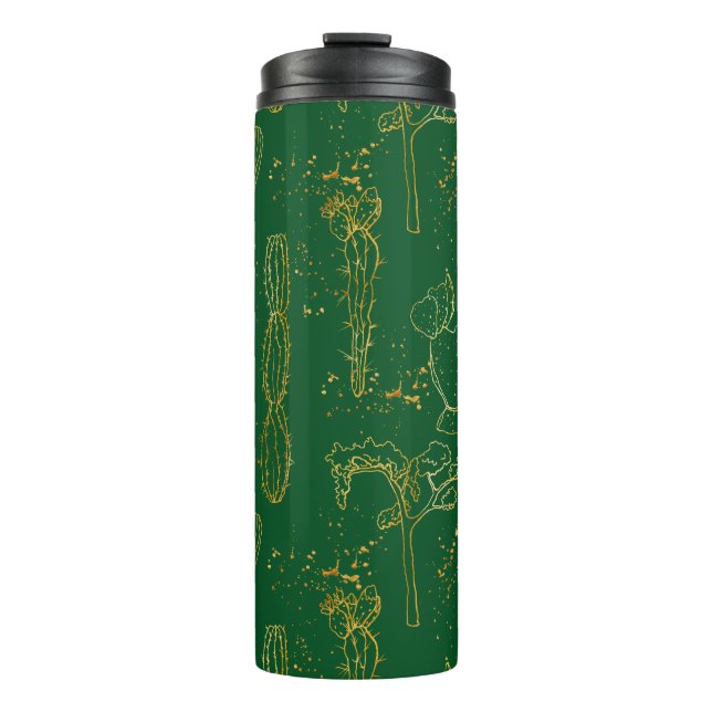 Cactus Pattern  Thermal Tumbler (Front)