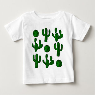 Cactus pattern - transparent baby T-Shirt
