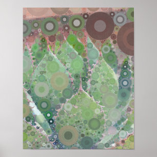 Cactus Photo Art Green Pink Brown TMCdesigns Poster