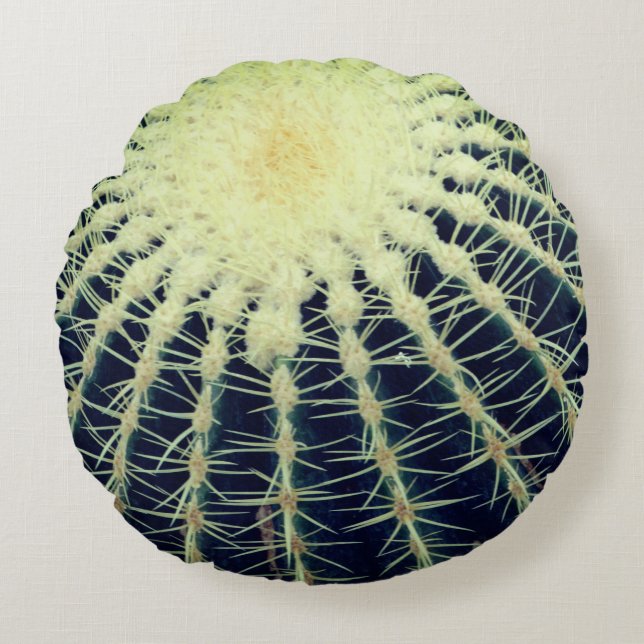 Cactus photography  round cushion (Front)