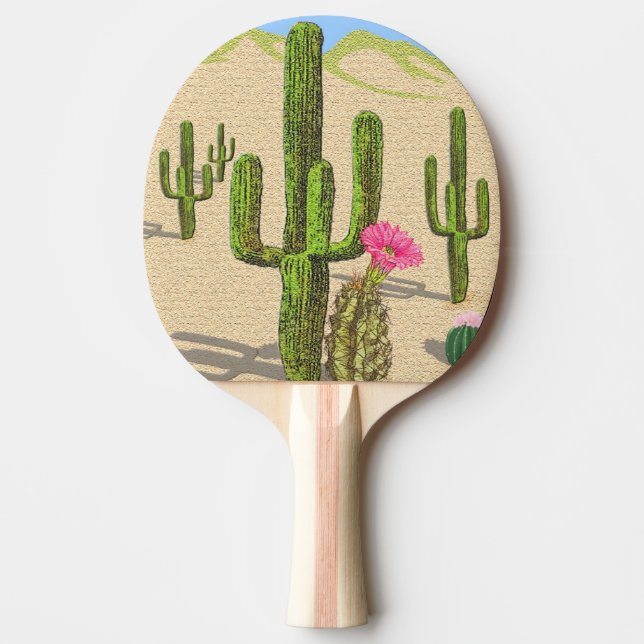 Cactus Ping Pong Paddle (Front)