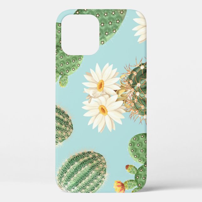 Cactus, pink flowers: light decor Case-Mate iPhone case (Back)