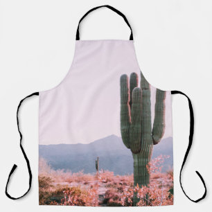 CACTUS PLANT BESIDE ORANGE LEAFED PLANT APRON