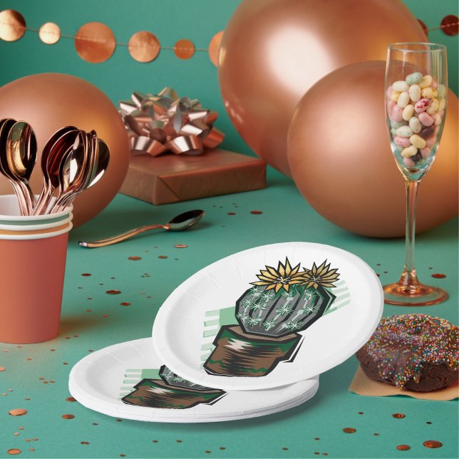 Cactus Plant In A Pot Paper Plate (Creator Uploaded)