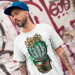 Cactus Plant In A Pot T-Shirt