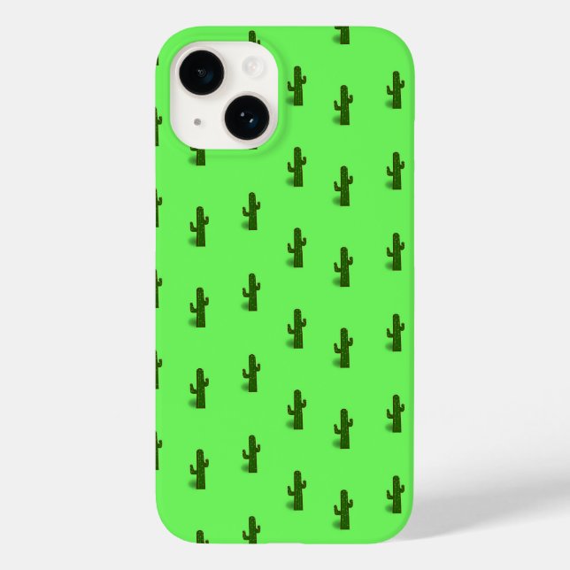 Cactus plant on light green Case-Mate iPhone case (Back)