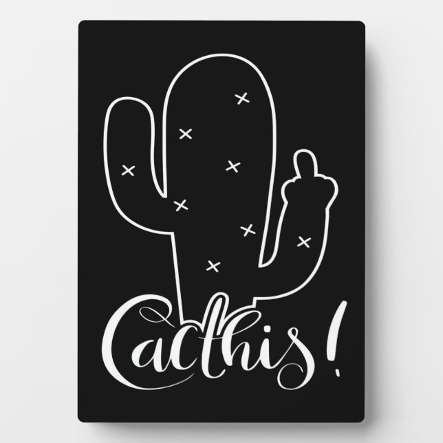 Cactus Plant Plaque (Front)