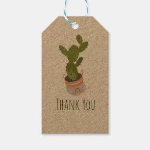 Cactus Plant Rainbow Basket Hand Drawn Gift Tags