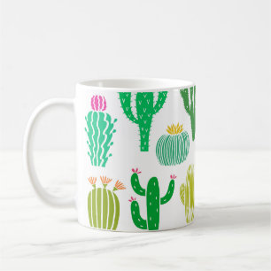 Cactus plant: vintage floral set. coffee mug