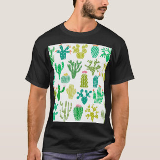 Cactus plant: vintage floral set. T-Shirt