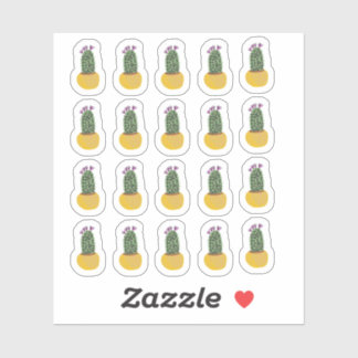 Cactus Plants Cheetah Doodle Design