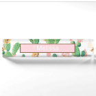 Cactus Print Desk Name Plate