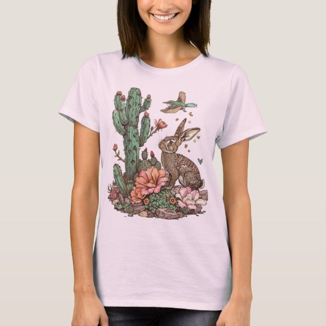 Cactus Rabbit T-Shirt (Front)