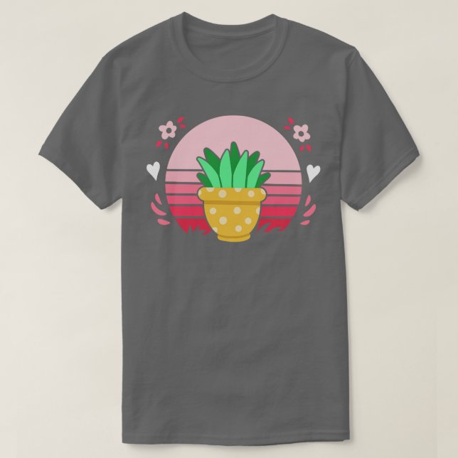 Cactus Retro T-Shirt (Design Front)